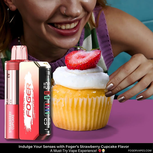 Foger Strawberry Cupcake: The Sweetest Vape You Can’t Resist! 🍓🧁
