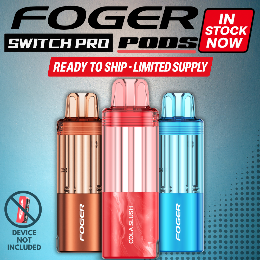Foger Switch Pro Pods In Stock Now | Ready to Ship Foger Switch Pro Pods In Stock Now | Ready to Ship