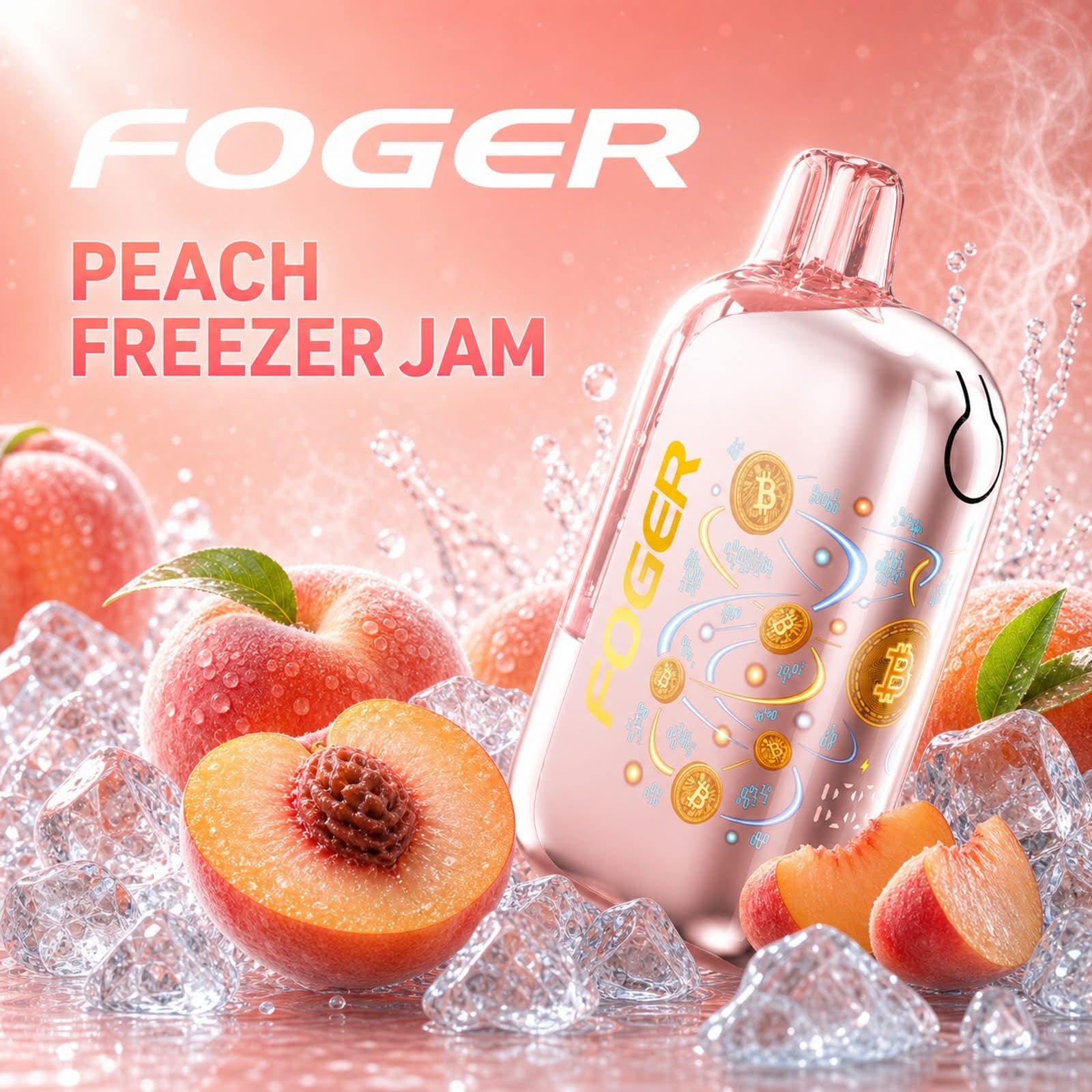 foger peach vape Freezer Jam – Bit 35K Puffs Options:Tank Size Mini Vibrant Berry Vape Foger Switch Pro 30K