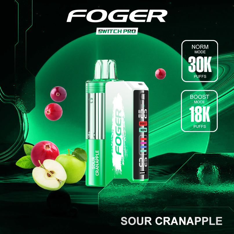 Explore the Sour Cranapple Foger Switch Pro Kit: 30K Puffs Explore the Sour Cranapple Foger Switch Pro Kit: 30K Puffs