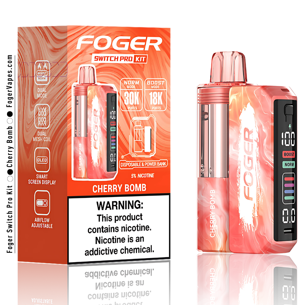 Foger Switch Pro Kit Cherry Bomb | 30K Puffs Foger Switch Pro Kit Cherry Bomb | 30K Puffs