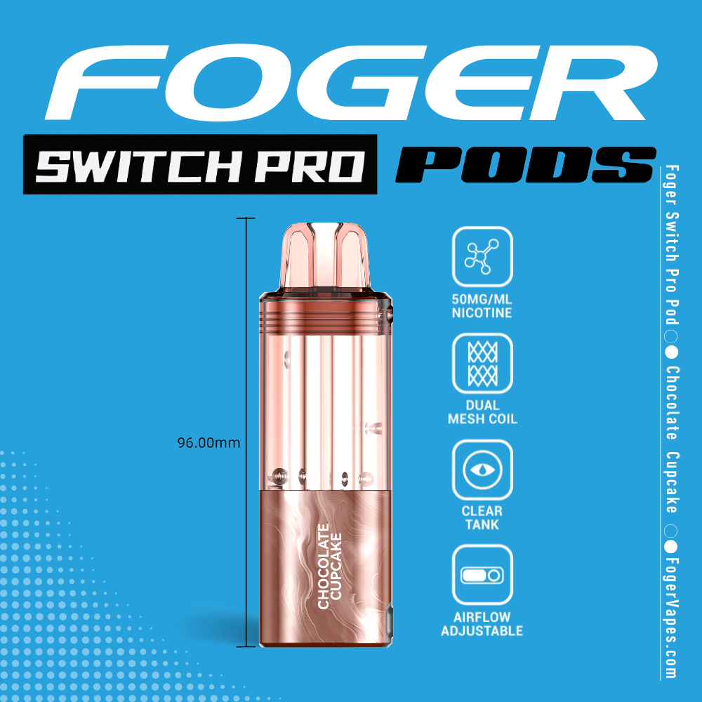 Foger Switch Pro Pod Chocolate Cupcake | 30K Puffs Foger Switch Pro Pod Chocolate Cupcake | 30K Puffs