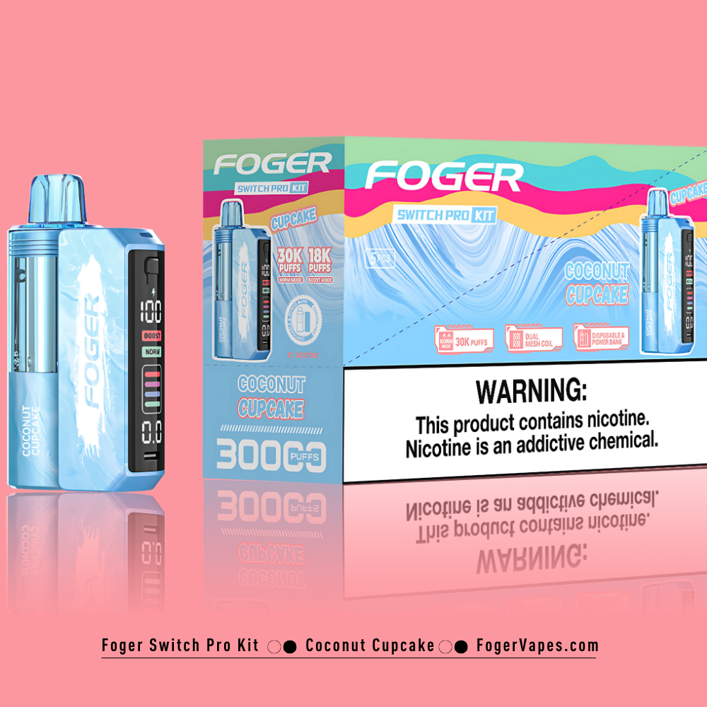 Coconut Cupcake – Foger Switch Pro Kit | 30K Puffs