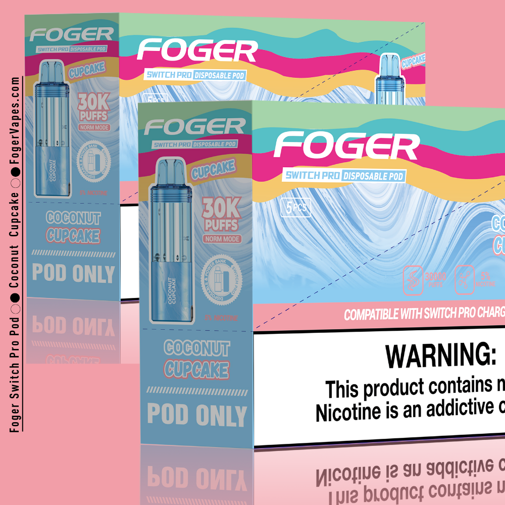 Coconut Cupcake – Foger Switch Pro Pod | 30K Puffs