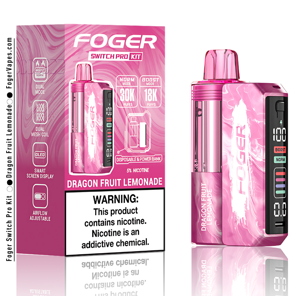 Foger Switch Pro Kit Dragon Fruit Lemonade | 30K Puffs Foger Switch Pro Kit Dragon Fruit Lemonade | 30K Puffs