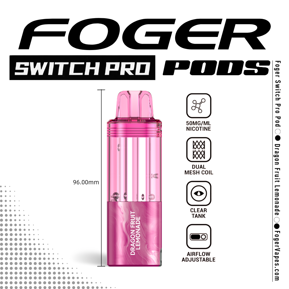 Foger Switch Pro Pod Dragon Fruit Lemonade | 30K Puffs Foger Switch Pro Pod Dragon Fruit Lemonade | 30K Puffs