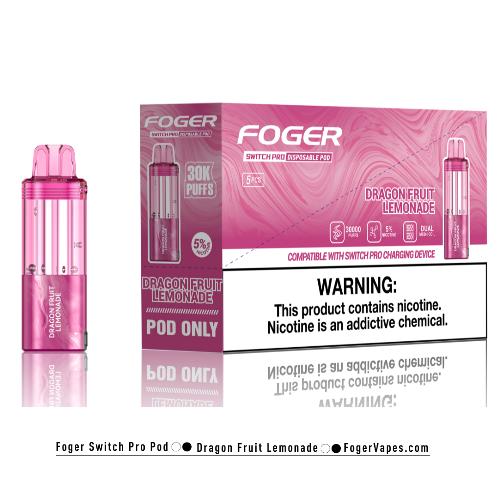 Dragon Fruit Lemonade – Foger Switch Pro Pod | 30K Puffs