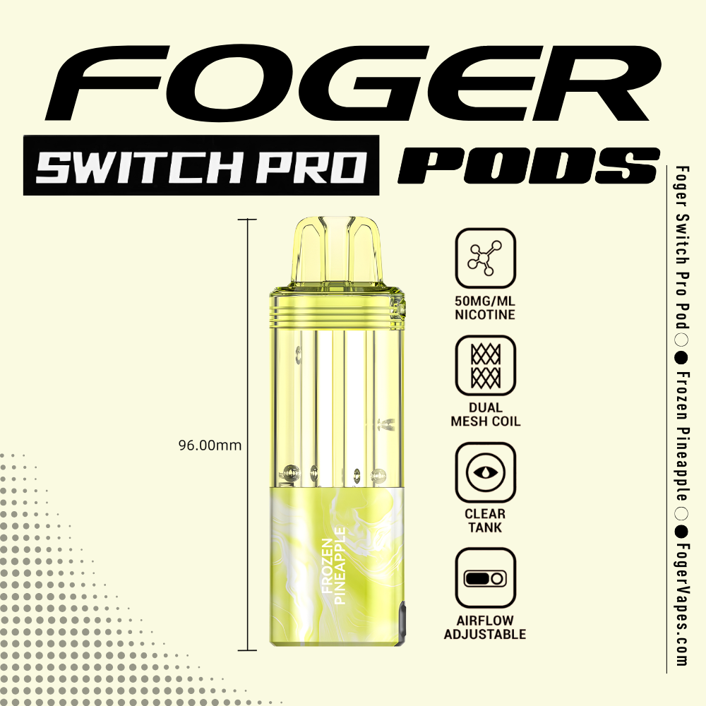 Frozen Pineapple | Foger Switch Pro Pod 30K Puffs Frozen Pineapple | Foger Switch Pro Pod 30K Puffs