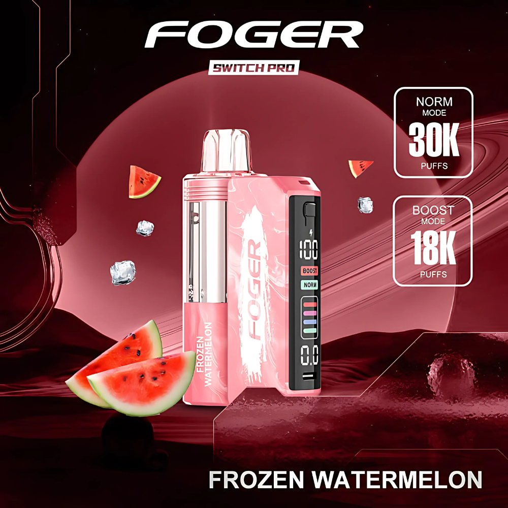 Frozen Watermelon Foger Switch Pro 30K Puffs: Shop Now Frozen Watermelon Foger Switch Pro 30K Puffs: Shop Now