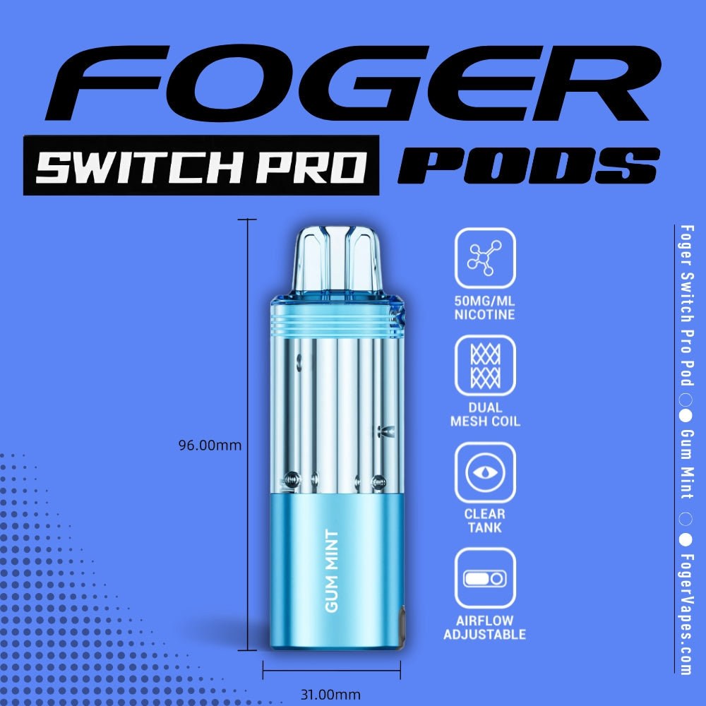 Shop Gum Mint Foger Switch Pro Pods 30K Puffs Refreshment Shop Gum Mint Foger Switch Pro Pods 30K Puffs Refreshment