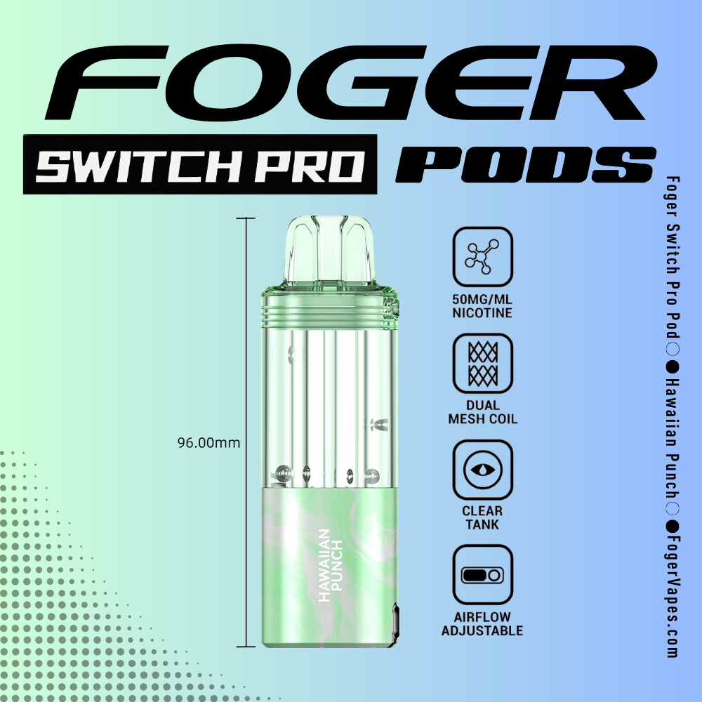 Hawaiian Punch Foger Switch Pro Pod | 30K Puffs Hawaiian Punch Foger Switch Pro Pod | 30K Puffs