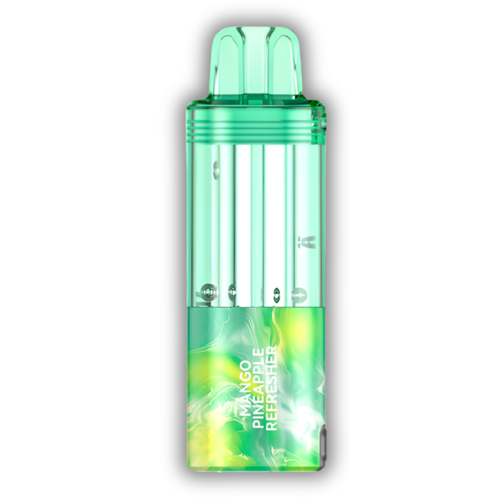 Mango Pineapple Refresher Foger Switch Pro Pod 30K puffs tropical disposable vape in green swirl finish