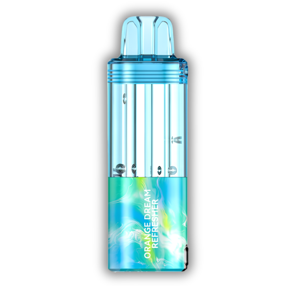 Orange Dream Refresher Foger Switch Pro Pod 30K puffs creamsicle disposable vape in blue and green finish
