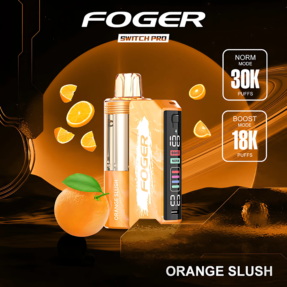 Orange Slush Foger Switch Pro: 30K Puffs of Flavor Orange Slush Foger Switch Pro: 30K Puffs of Flavor