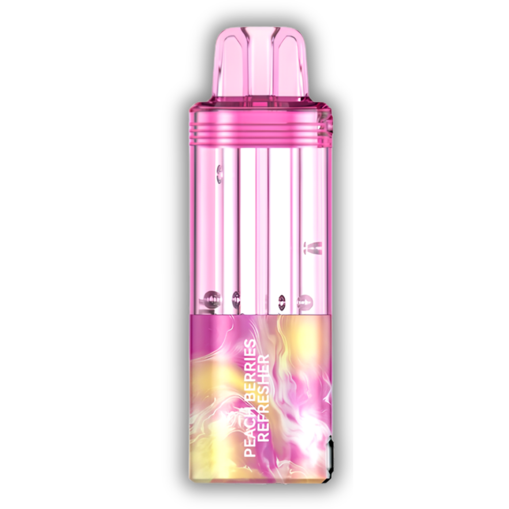 Peach Berries Refresher Foger Switch Pro Pod 30K puffs peach and berry disposable vape in pink finish