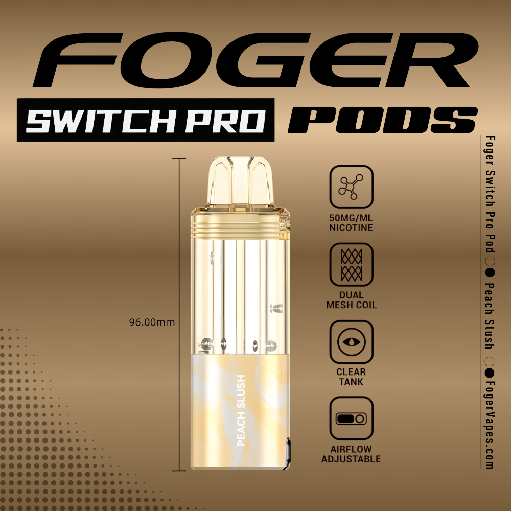 Peach Slush Foger Switch Pro Pod | 30K Puffs Peach Slush Foger Switch Pro Pod | 30K Puffs