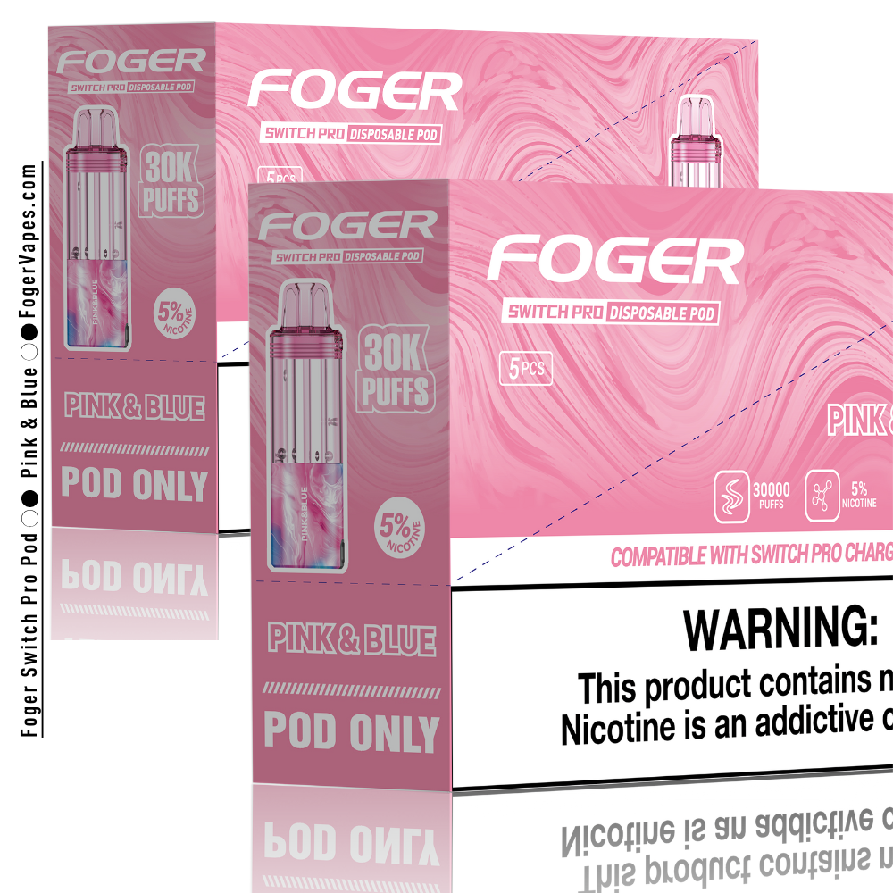 Pink & Blue – Foger Switch Pro Pod | 30K Puffs