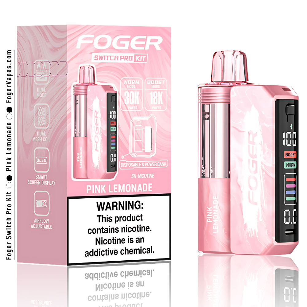 Foger Switch Pro Kit Pink Lemonade | 30K Puffs Foger Switch Pro Kit Pink Lemonade | 30K Puffs