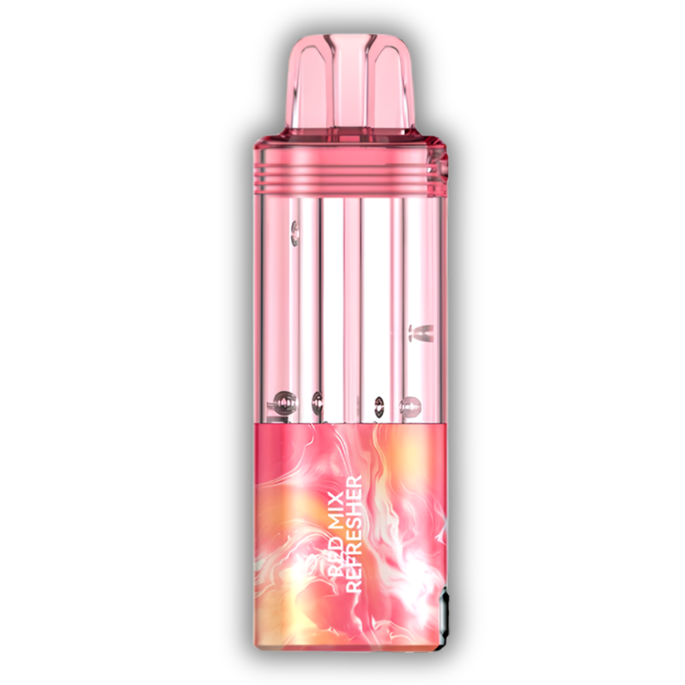 Red Mix Refresher Foger Switch Pro Pod 30K puffs red fruit blend disposable vape in pink and gold finish