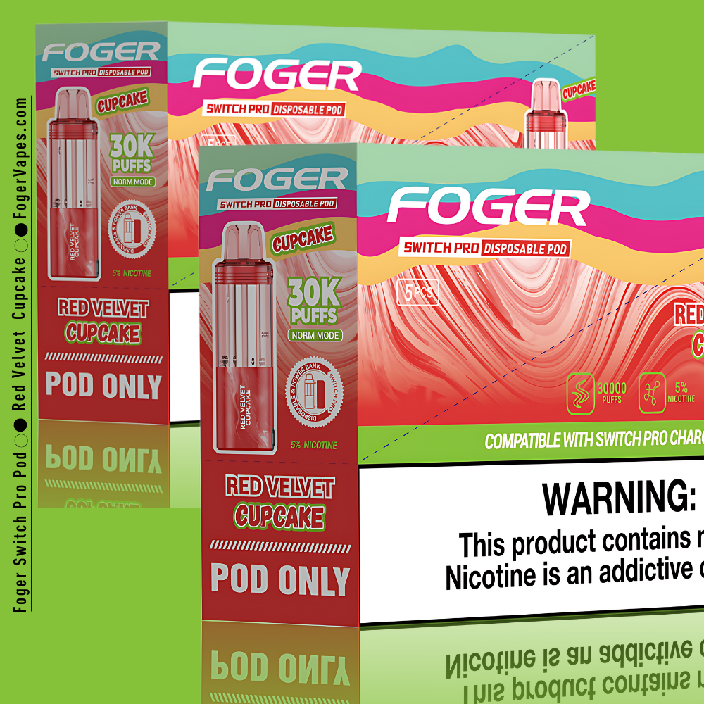 Red Velvet Cupcake – Foger Switch Pro Pod | 30K Puffs
