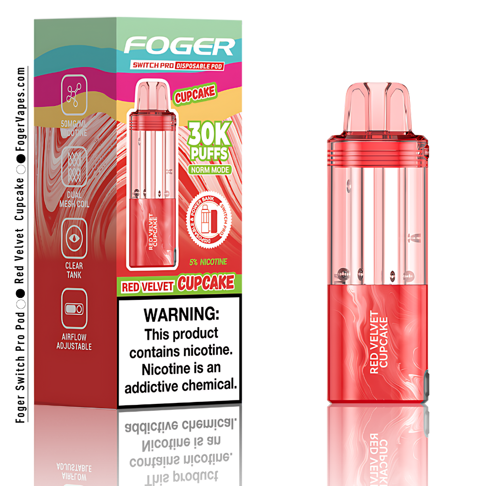 Red Velvet Cupcake – Foger Switch Pro Pod | 30K Puffs