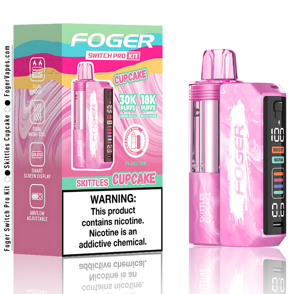 Foger Switch Pro Kit Skittles Cupcake | 30K Puffs Foger Switch Pro Kit Skittles Cupcake | 30K Puffs