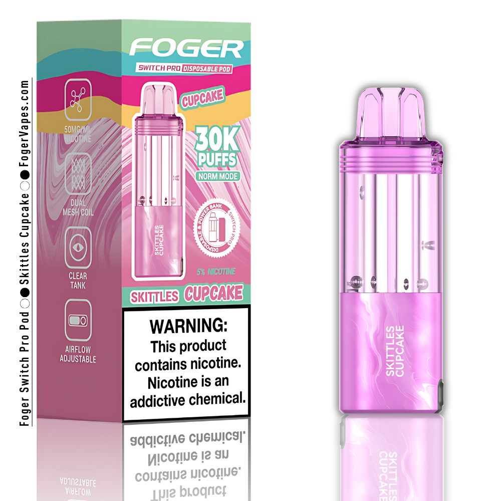 Skittles Cupcake – Foger Switch Pro Pod | 30K Puffs
