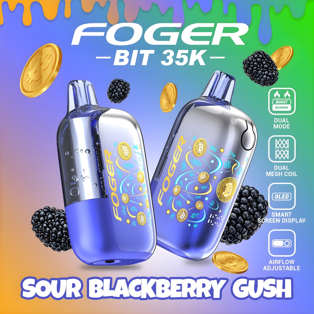 Foger Bit 35K Sour Blackberry Gush | 35K Puffs Foger Bit 35K Sour Blackberry Gush | 35K Puffs