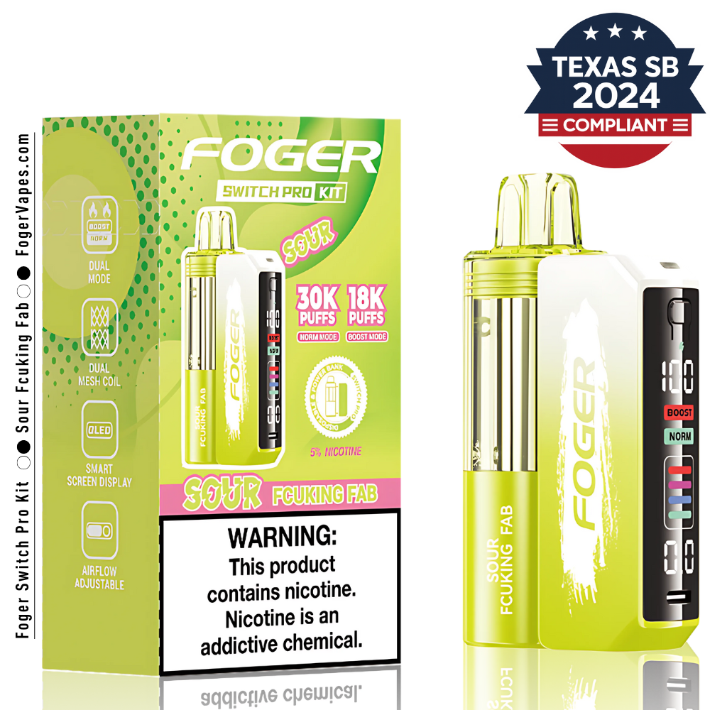Sour Fcuking Fab Switch Pro Kit – Foger Vapes – Texas Compliant – Built in USA
