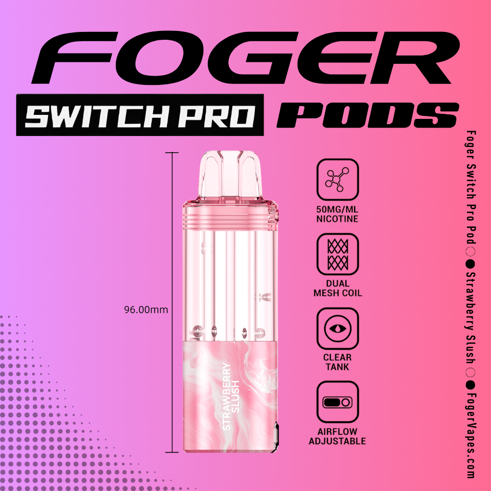 Strawberry Slush Foger Switch Pro Pod | 30K Puffs Strawberry Slush Foger Switch Pro Pod | 30K Puffs