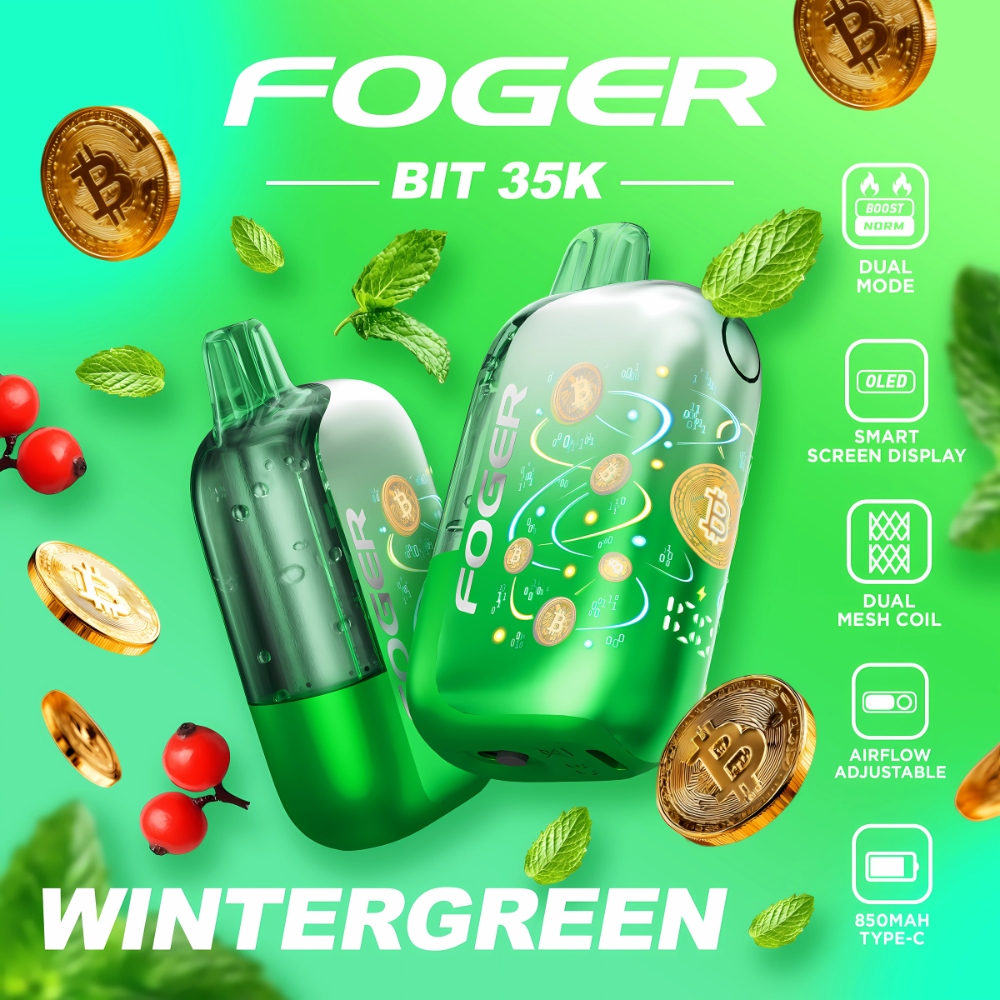 WinterGreen Foger Bit 35K Vape: Buy Now & Enjoy! WinterGreen Foger Bit 35K Vape: Buy Now & Enjoy!