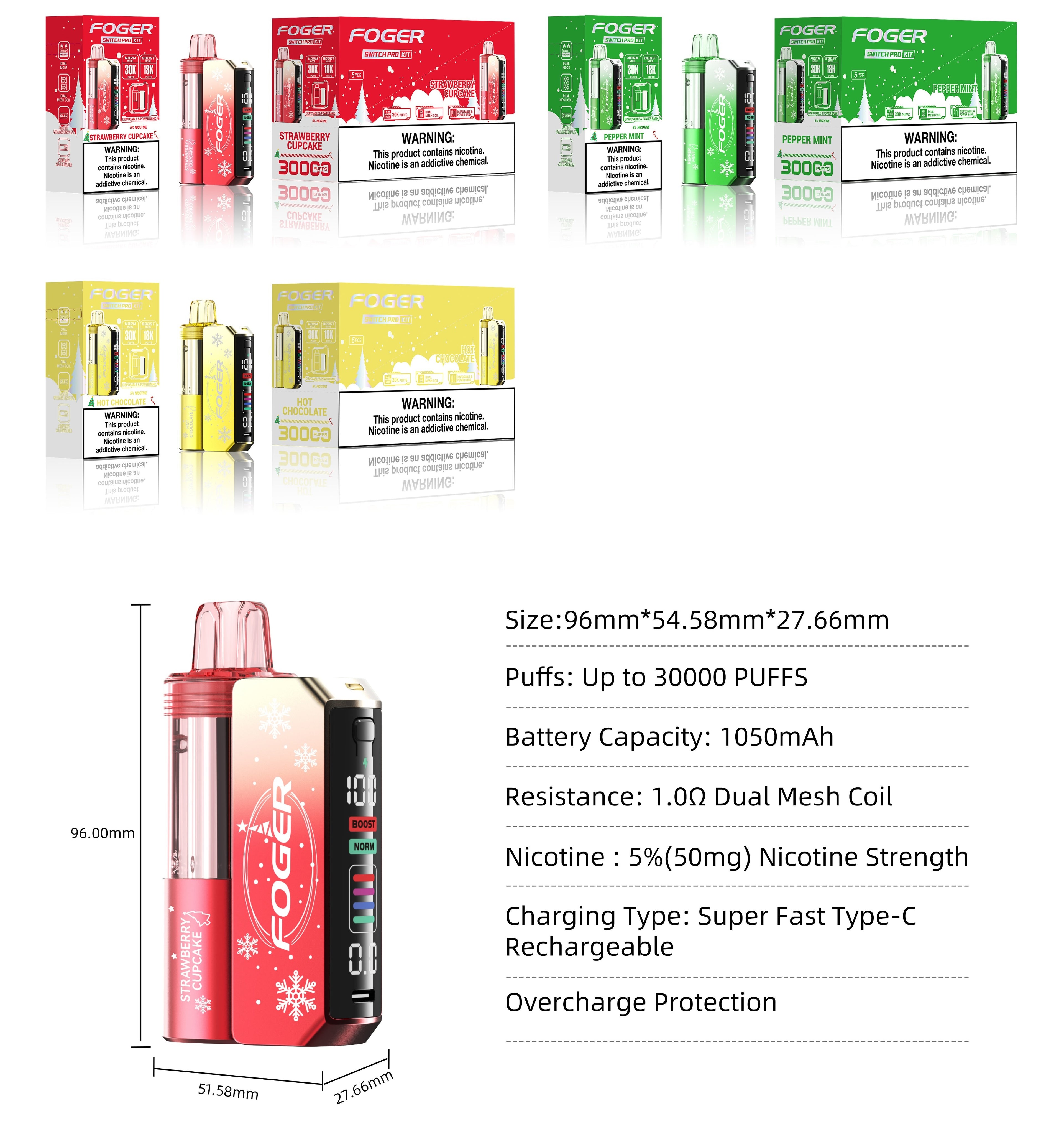 Holiday Foger Switch Pro: Festive Vape Kit Available Now Holiday Foger Switch Pro: Festive Vape Kit Available Now