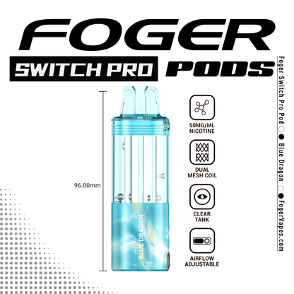 Blue Dragon Foger Switch Pro Pod | 30K Puffs