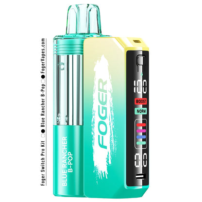 Foger Switch Pro Kit: 30K Puffs of Blue Rancher Flavor Foger Switch Pro Kit: 30K Puffs of Blue Rancher Flavor