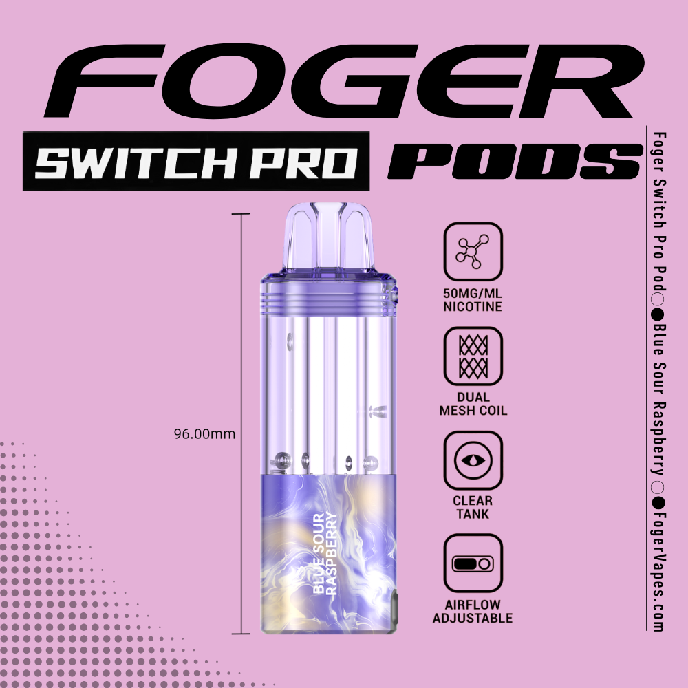 Blue Sour Raspberry Foger Switch Pro Pod | 30K Puffs