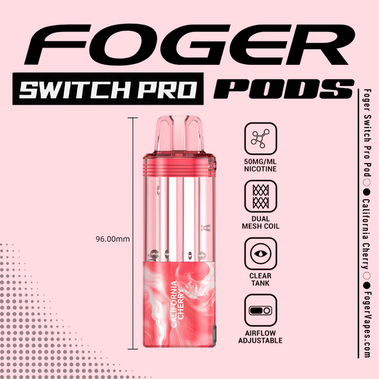Foger Switch Pro Pods: 30K Puffs in Delicious Flavors Foger Switch Pro Pods: 30K Puffs in Delicious Flavors