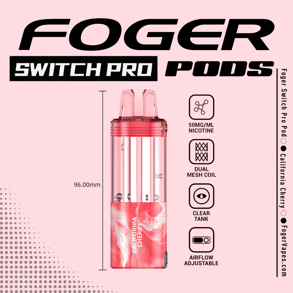 California Cherry – Foger Switch Pro Pod | 30K Puffs
