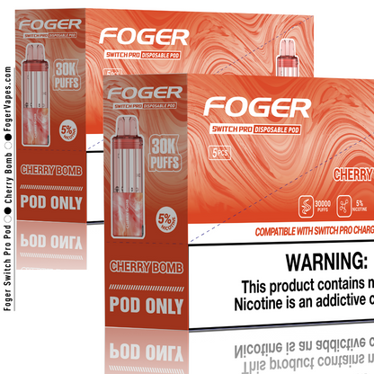Foger Switch Pro Pod Cherry Bomb | 30K Puffs Foger Switch Pro Pod Cherry Bomb | 30K Puffs