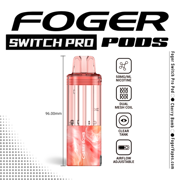Foger Switch Pro Pod Cherry Bomb | 30K Puffs Foger Switch Pro Pod Cherry Bomb | 30K Puffs