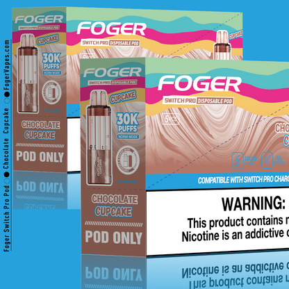 Foger Switch Pro Pod Chocolate Cupcake | 30K Puffs Foger Switch Pro Pod Chocolate Cupcake | 30K Puffs