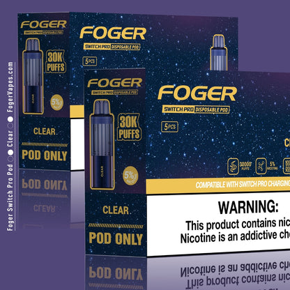 Shop Foger Switch Pro Pods: 30K Puffs in Flavor Variety Shop Foger Switch Pro Pods: 30K Puffs in Flavor Variety