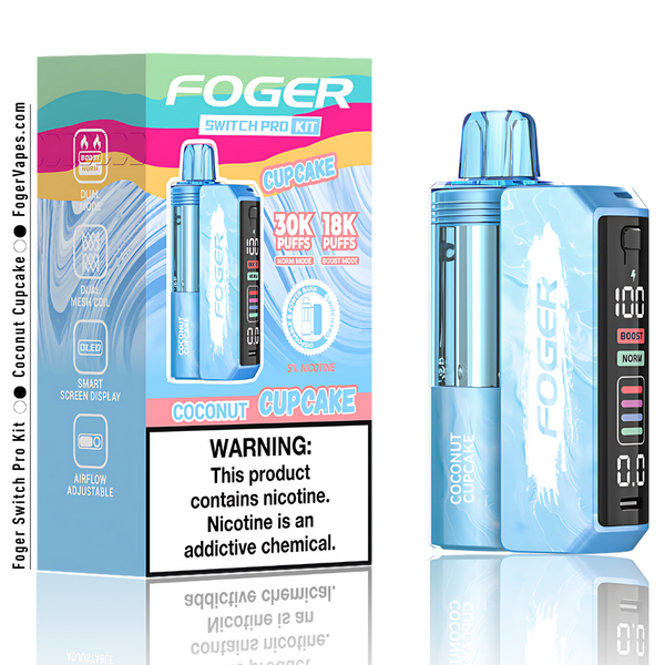 Foger Switch Pro Kit  Coconut Cupcake | 30K Puffs