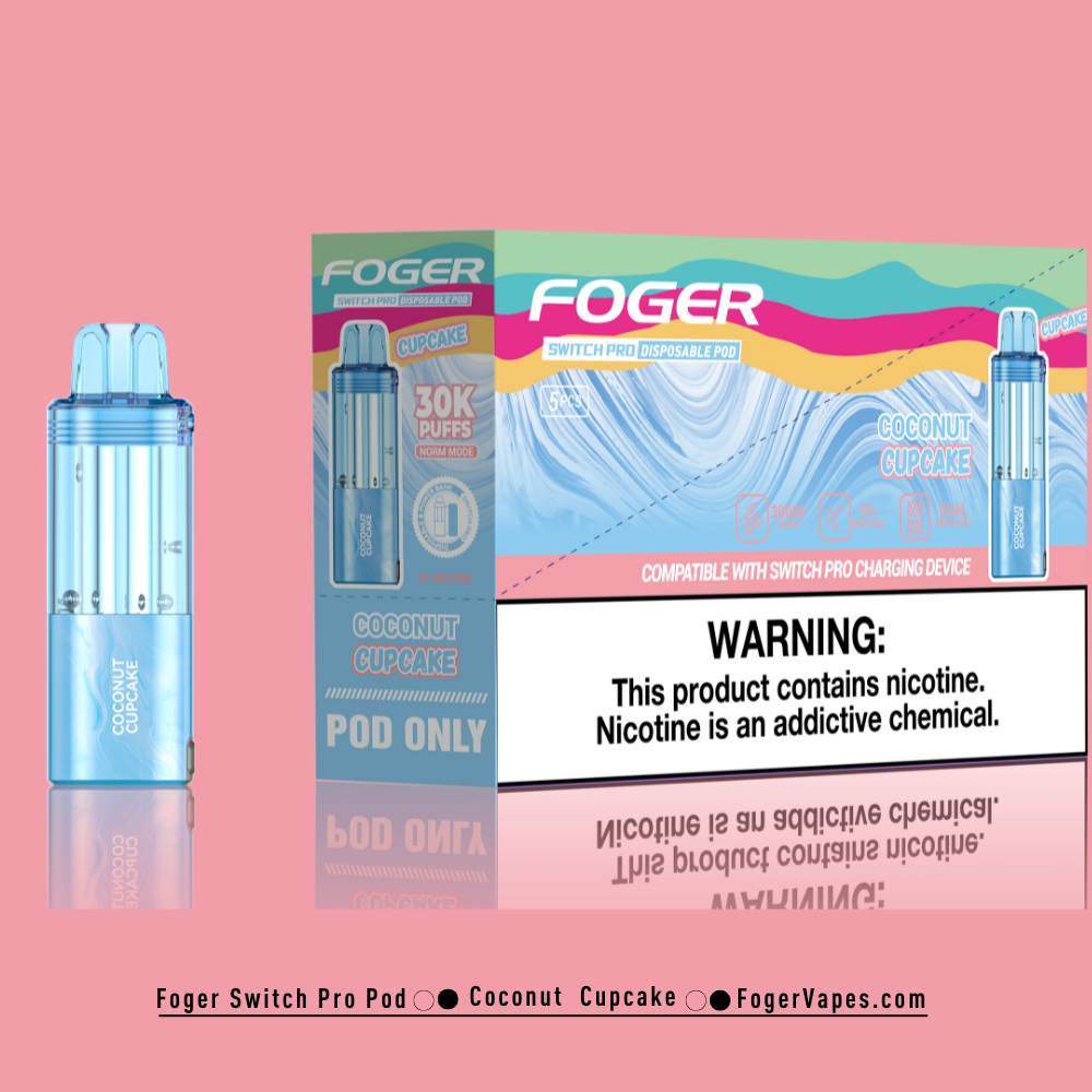 Coconut Cupcake – Foger Switch Pro Pod | 30K Puffs