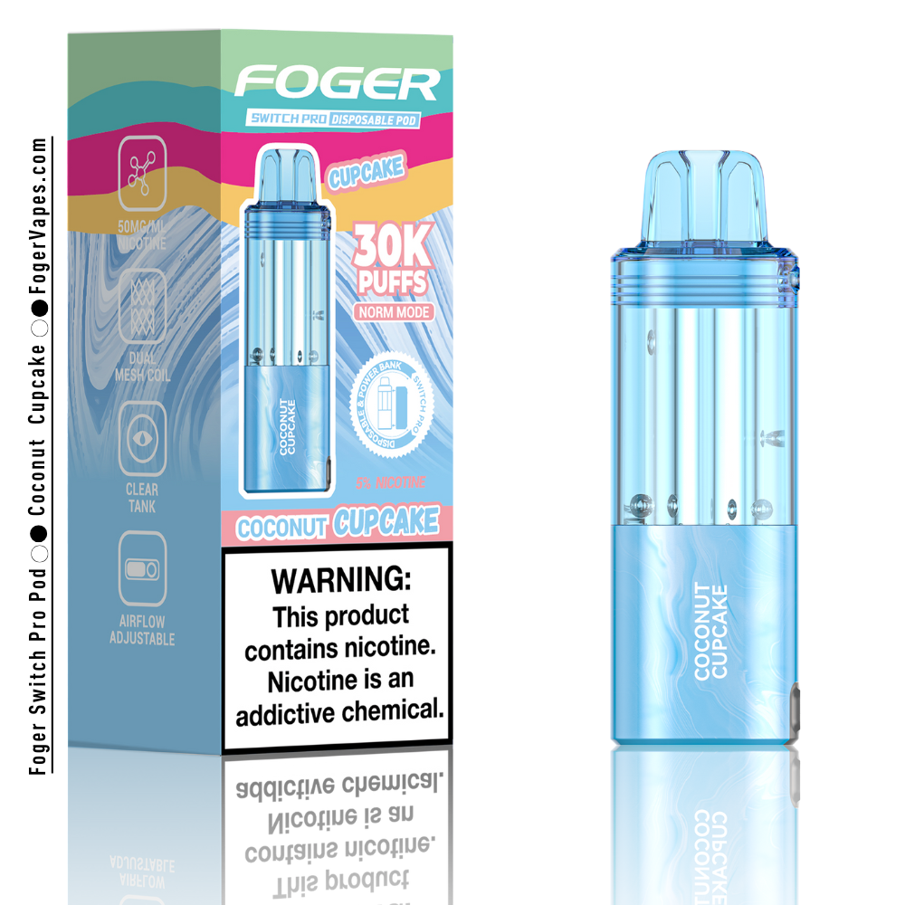 Coconut Cupcake – Foger Switch Pro Pod | 30K Puffs