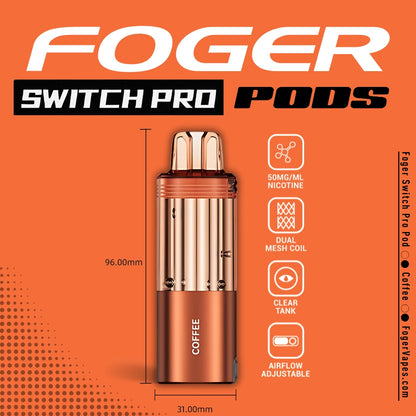 Buy Coffee Foger Switch Pro Pods: 30K Puffs of Rich Flavor Buy Coffee Foger Switch Pro Pods: 30K Puffs of Rich Flavor