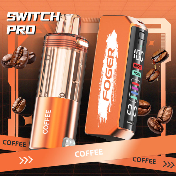 Experience Foger's Coffee Switch Pro Kit: 30K Aromatic Puffs