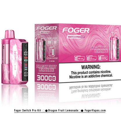 Foger Switch Pro Kit Dragon Fruit Lemonade | 30K Puffs Foger Switch Pro Kit Dragon Fruit Lemonade | 30K Puffs