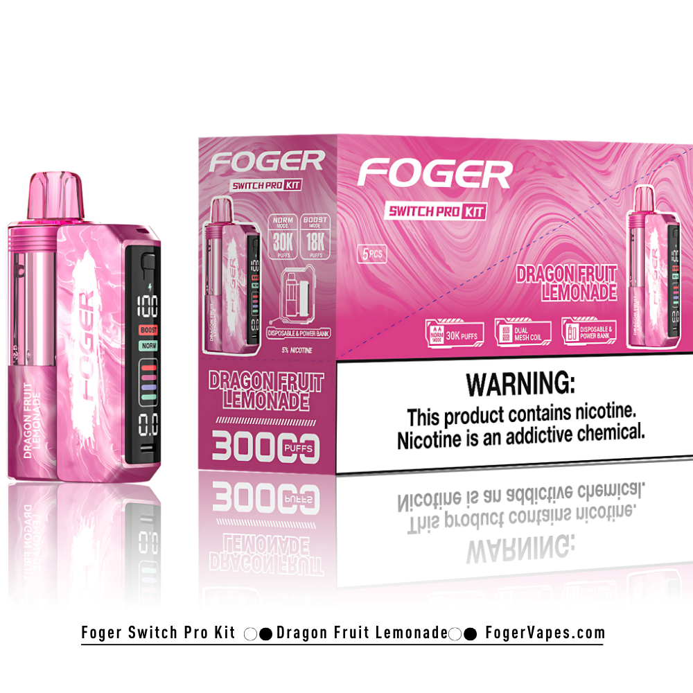 Dragon Fruit Lemonade – Foger Switch Pro Kit | 30K Puffs