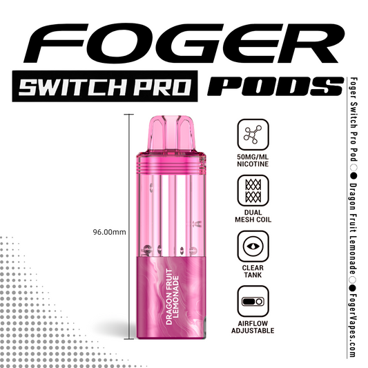 Dragon Fruit Lemonade – Foger Switch Pro Pod | 30K Puffs