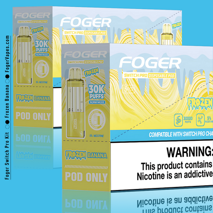 Frozen Banana Foger Switch Pro Pod 30K Puffs Frozen Banana Foger Switch Pro Pod 30K Puffs